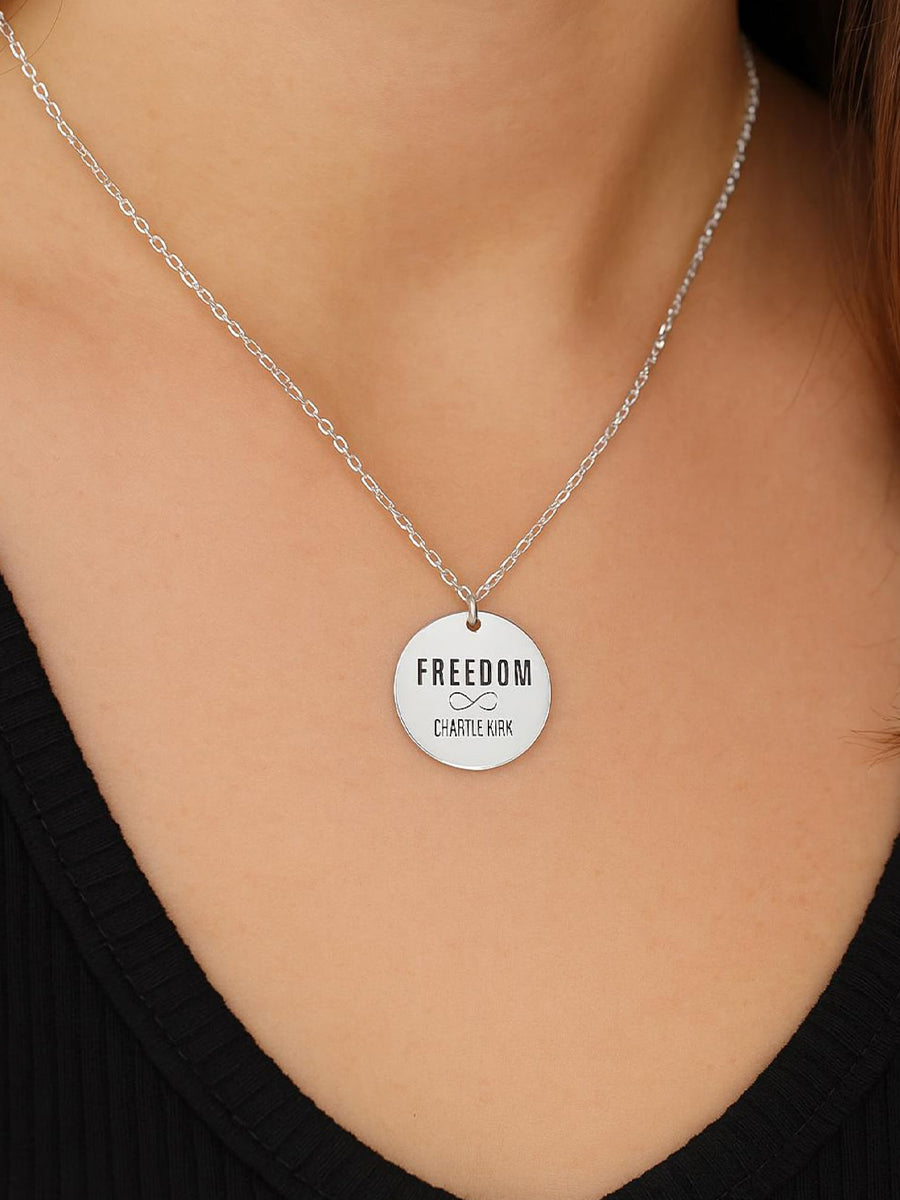 Charlie Kirk Freedom Necklace