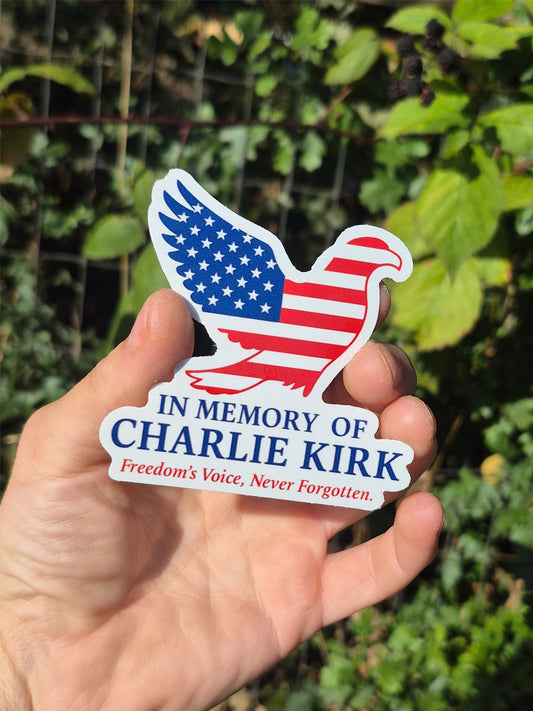 Charlie Kirk Memorial Sticker