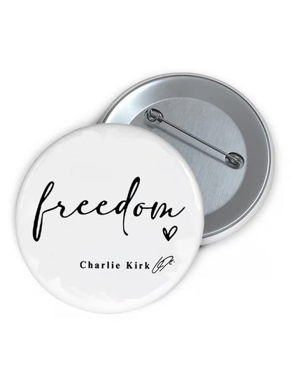 Unisex Freedom Charlie Kirk Brooch