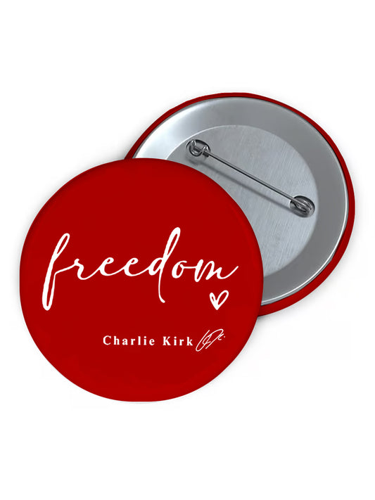 Unisex Freedom Charlie Kirk Brooch