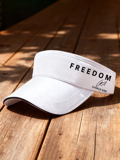 Unisex Freedom Is Not Free R.I.P Charlie Kirk Print Sun Hat