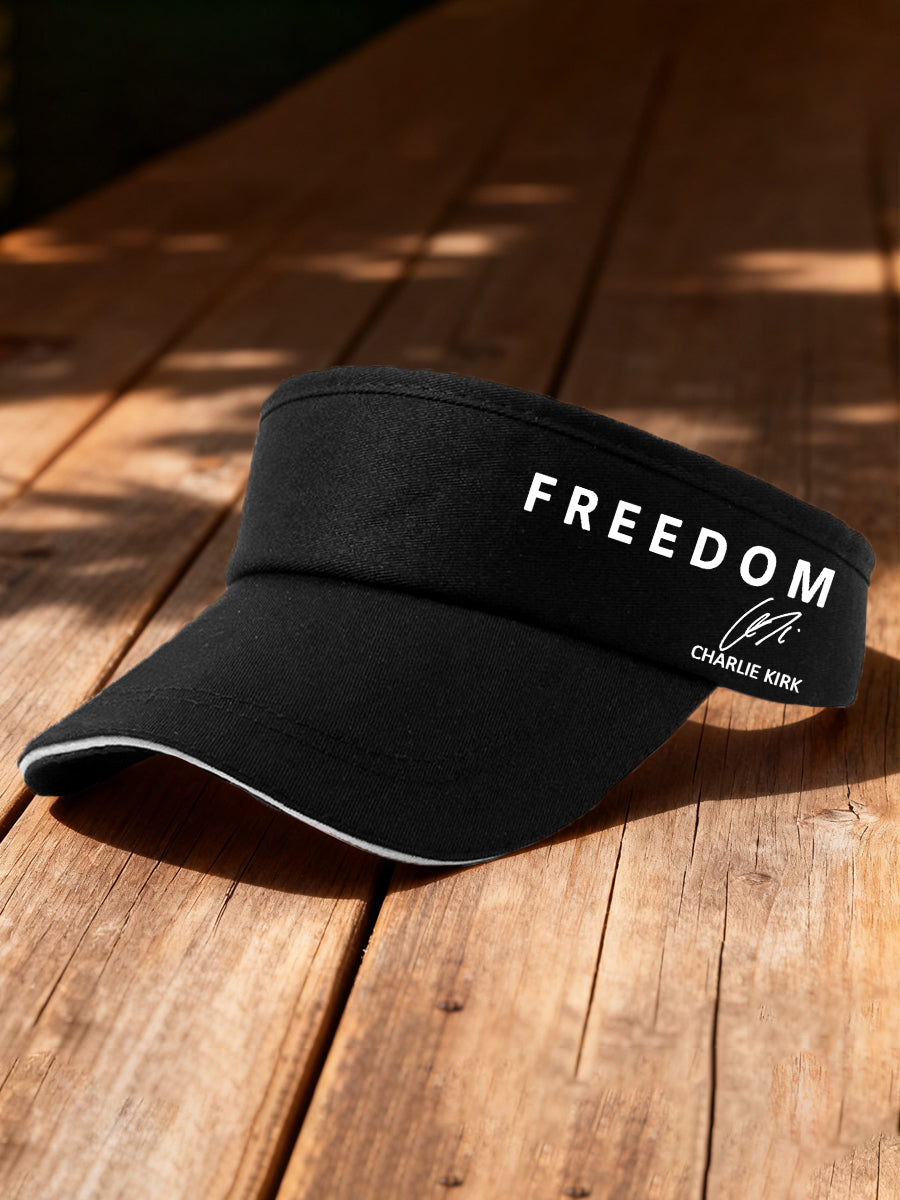 Unisex Freedom Is Not Free R.I.P Charlie Kirk Print Sun Hat