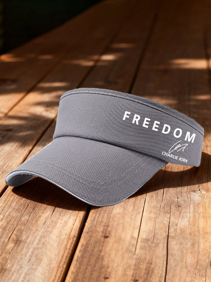 Unisex Freedom Is Not Free R.I.P Charlie Kirk Print Sun Hat