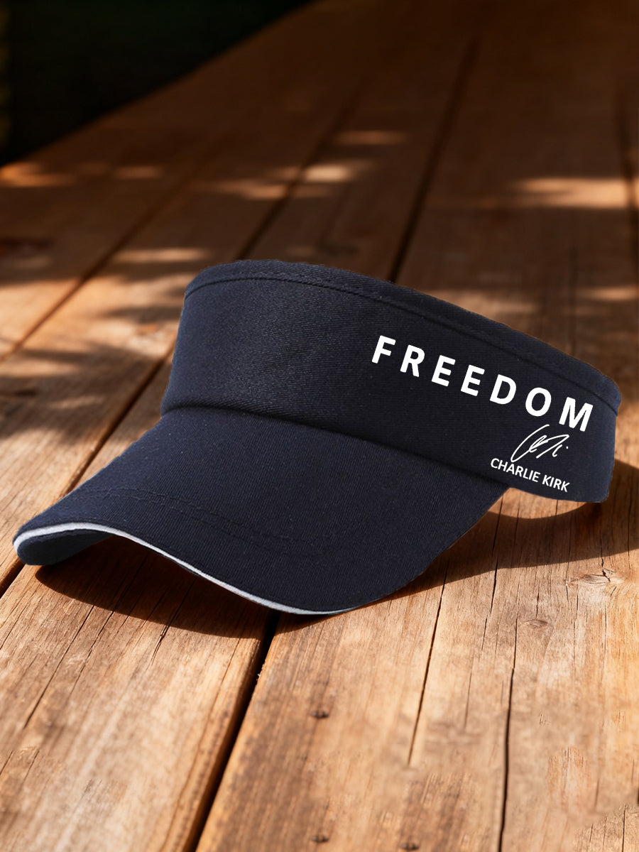 Unisex Freedom Is Not Free R.I.P Charlie Kirk Print Sun Hat