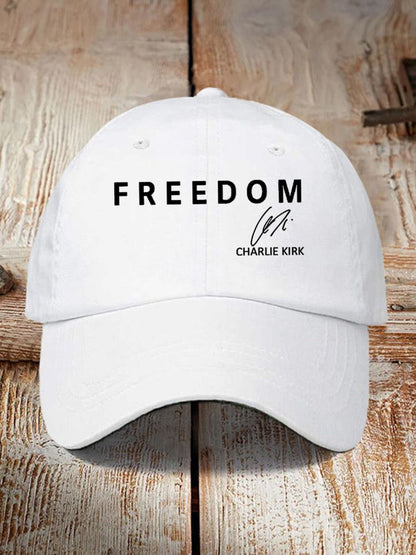 Unisex Freedom Is Not Free R.I.P Charlie Kirk Print Hat