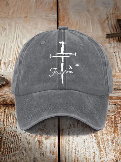 Unisex Freedom Cross Faith Hat