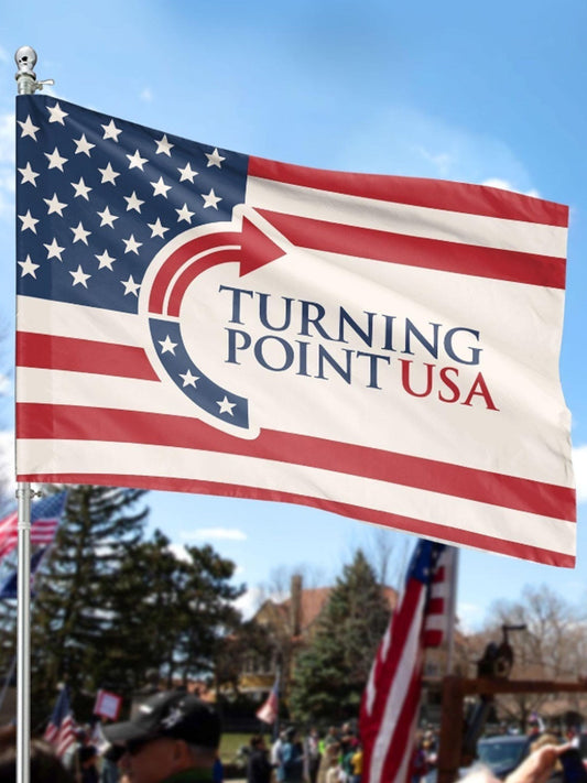 Charlie Kirk Flag 3x5 Ft - Turning Point USA, RIP Charlie Kirk, Pray for Charlie