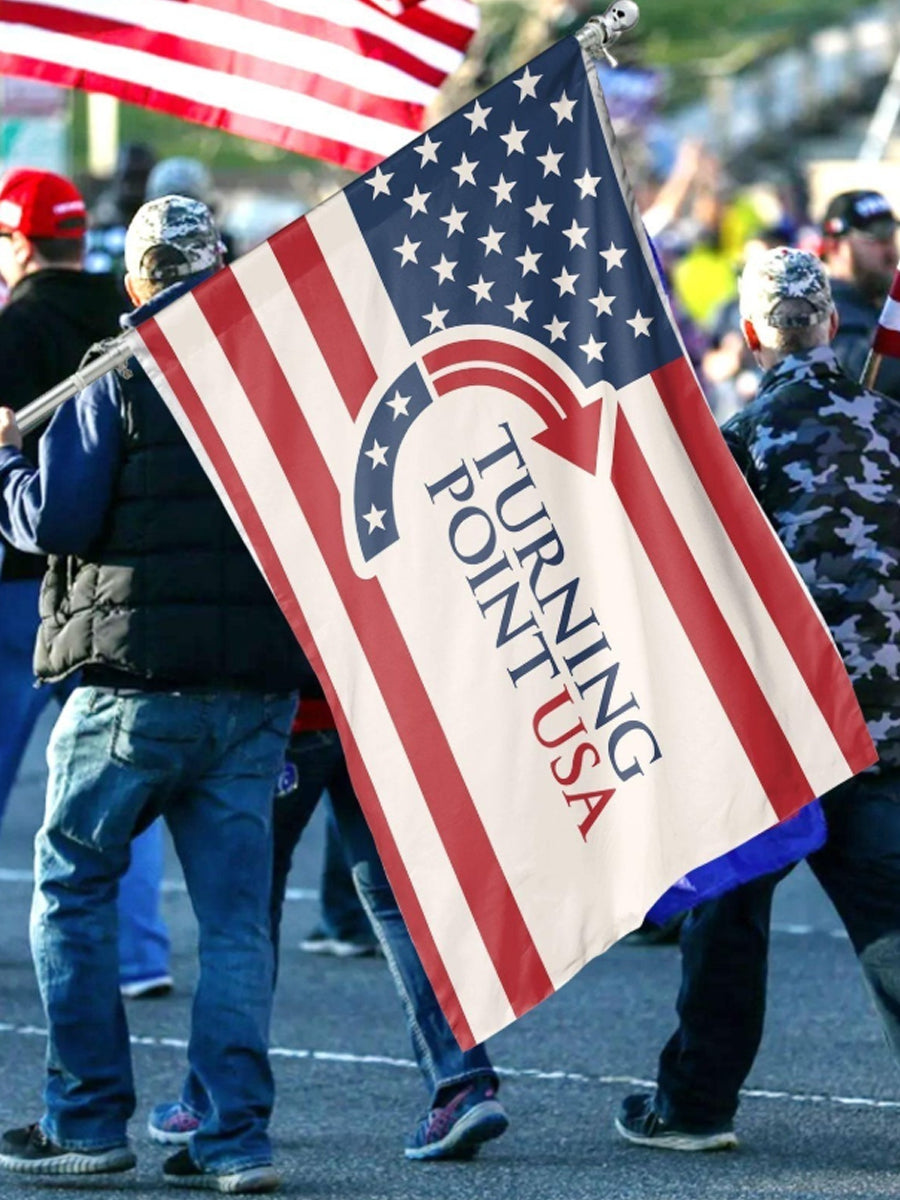 Charlie Kirk Flag 3x5 Ft - Turning Point USA, RIP Charlie Kirk, Pray for Charlie