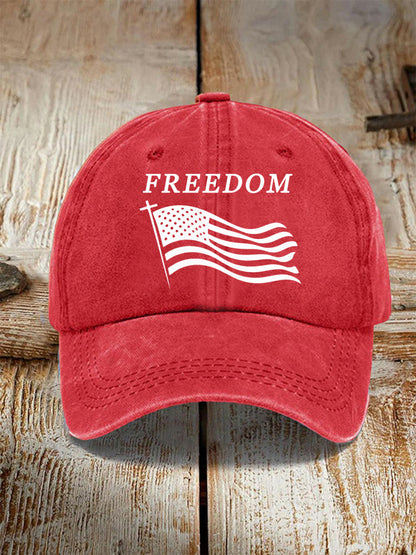 Unisex Freedom Cross Faith USA Flag Charlie Kirk Hat