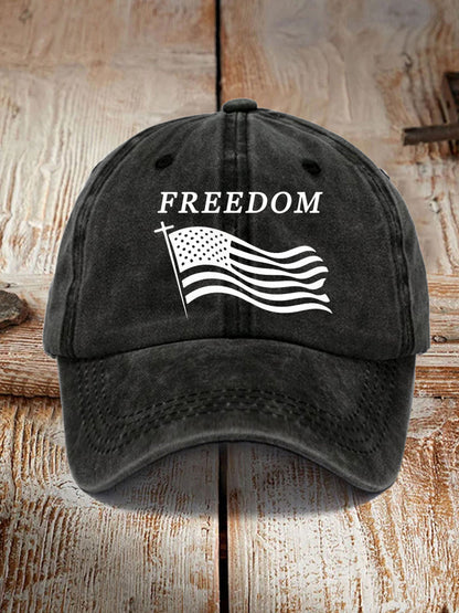 Unisex Freedom Cross Faith USA Flag Charlie Kirk Hat