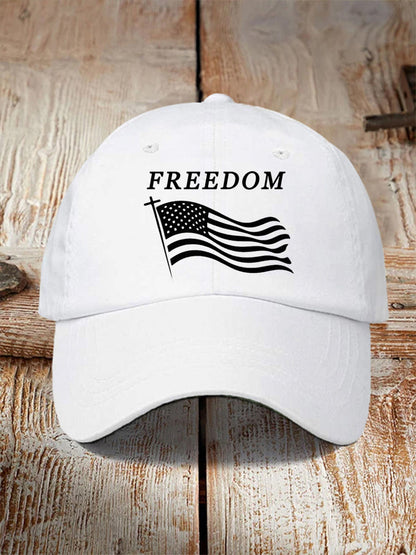 Unisex Freedom Cross Faith USA Flag Charlie Kirk Hat