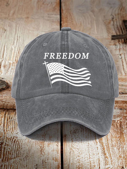 Unisex Freedom Cross Faith USA Flag Charlie Kirk Hat
