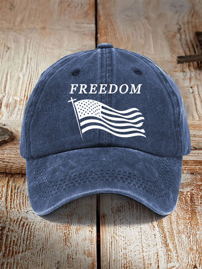 Unisex Freedom Cross Faith USA Flag Charlie Kirk Hat