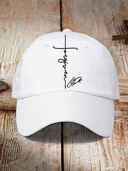 Unisex Forgiveness Faith Print Hat
