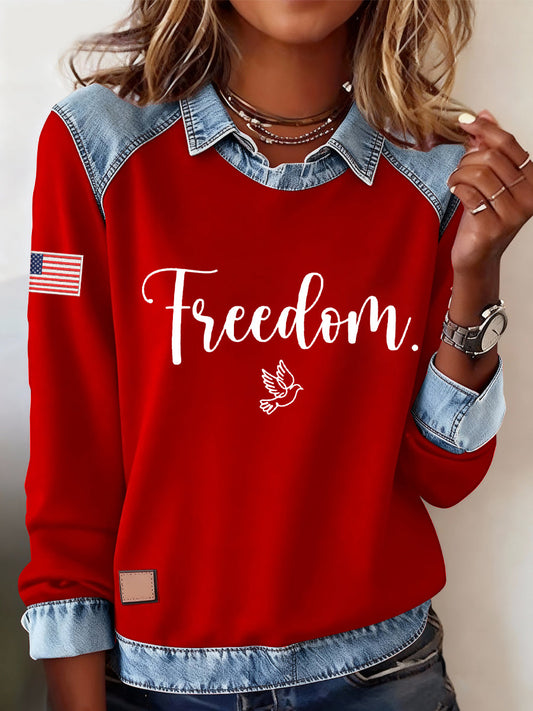 Women's Freedom Is Not Free R.I.P Charlie Kirk Casual Sweatshirt