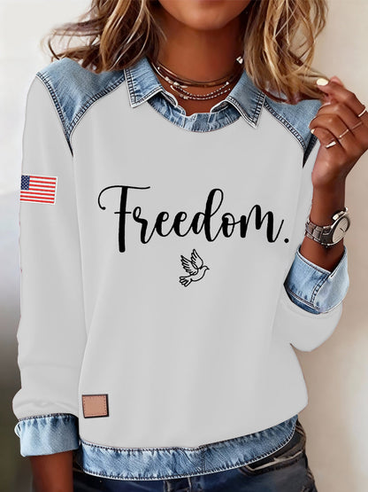 Women's Freedom Is Not Free R.I.P Charlie Kirk Casual Sweatshirt