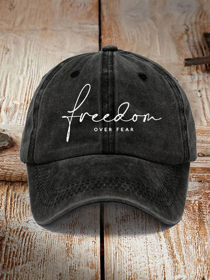 Unisex Freedom Over Fear Charlie Kirk Hat