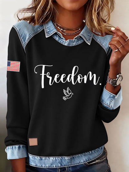 Women's Freedom Is Not Free R.I.P Charlie Kirk Casual Sweatshirt