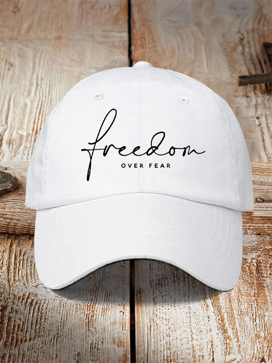 Unisex Freedom Over Fear Charlie Kirk Hat