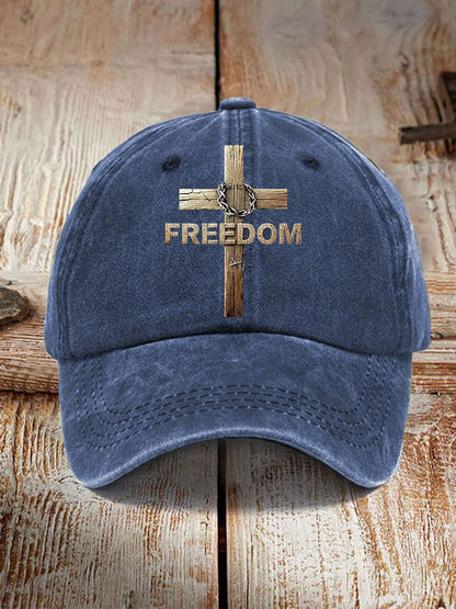 Unisex RFreedom Cross Print Hat