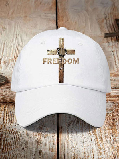Unisex RFreedom Cross Print Hat