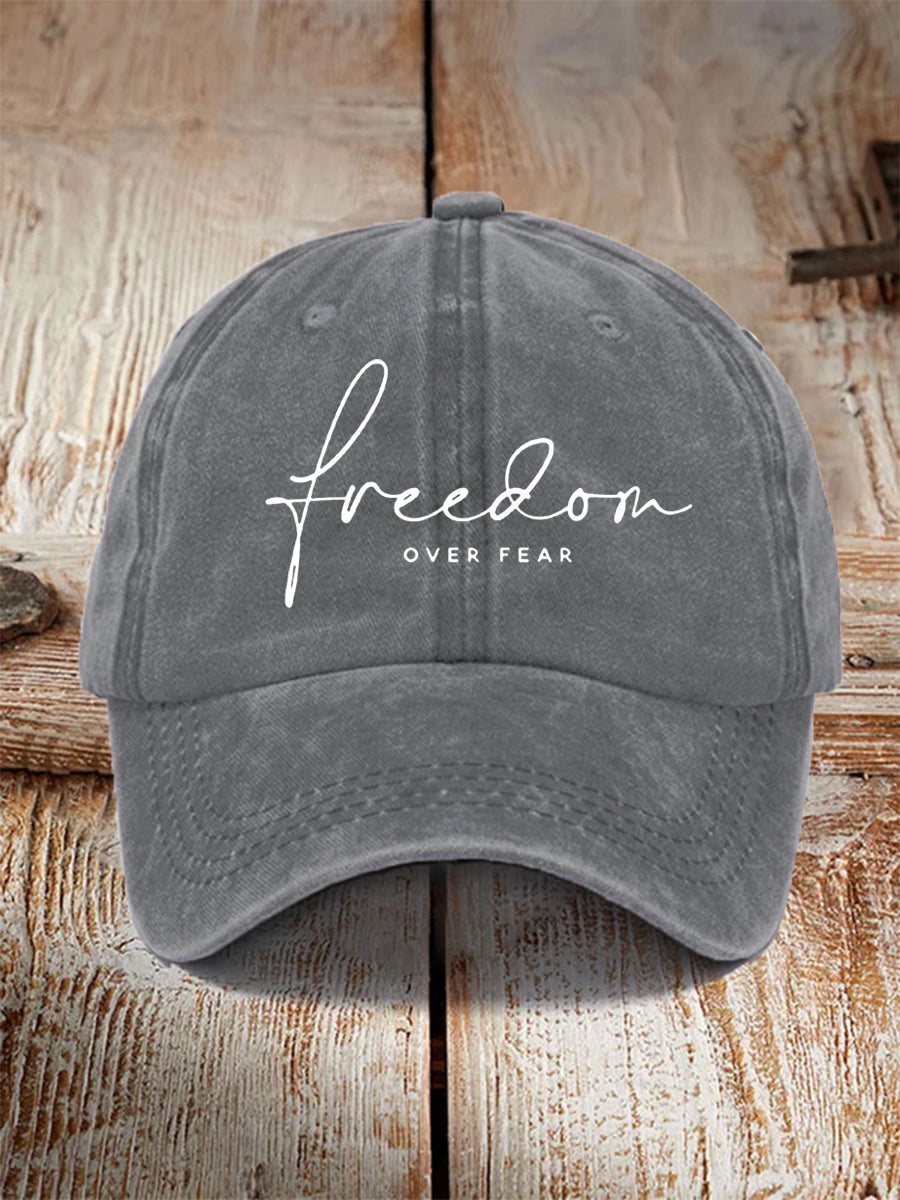 Unisex Freedom Over Fear Charlie Kirk Hat
