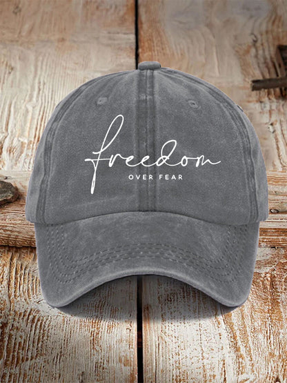 Unisex Freedom Over Fear Charlie Kirk Hat