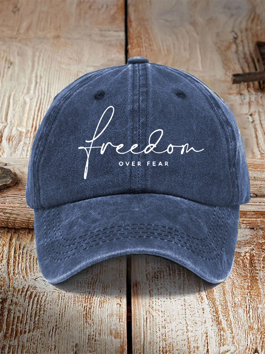 Unisex Freedom Over Fear Charlie Kirk Hat
