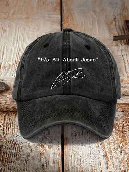 Unisex It's All About Jesus Charlie Kirk Hat