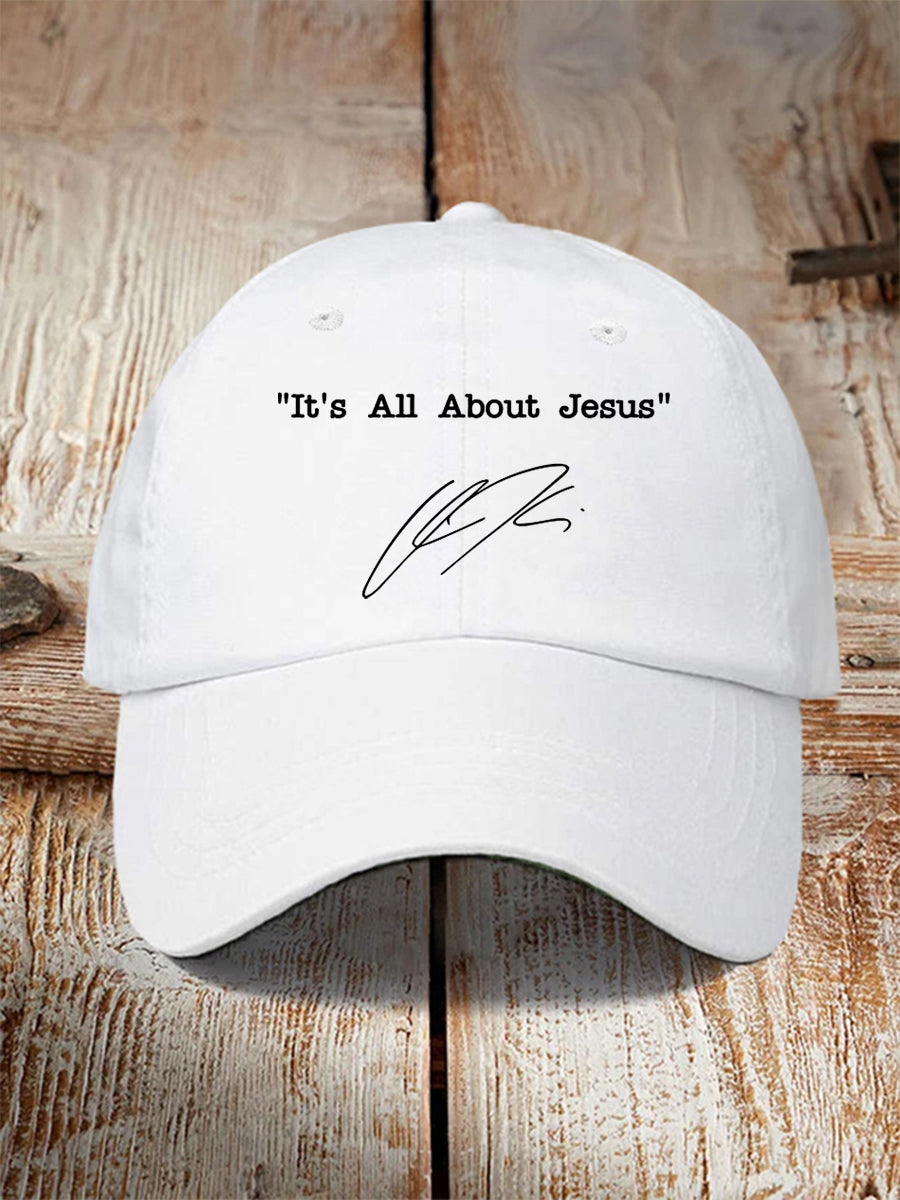 Unisex It's All About Jesus Charlie Kirk Hat