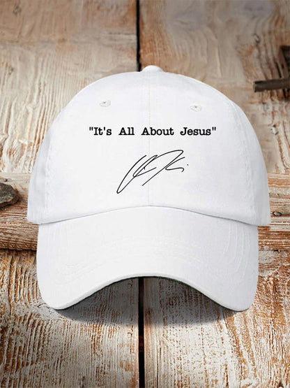 Unisex It's All About Jesus Charlie Kirk Hat