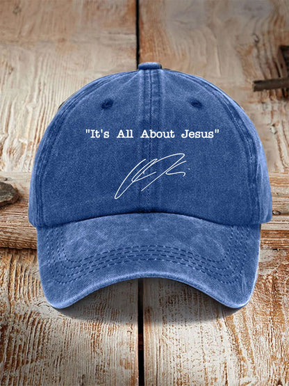 Unisex It's All About Jesus Charlie Kirk Hat
