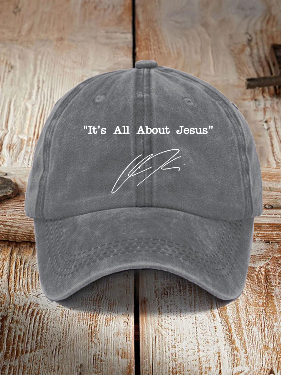 Unisex It's All About Jesus Charlie Kirk Hat