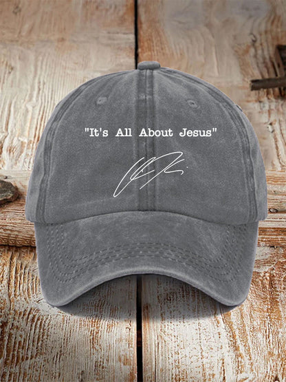 Unisex It's All About Jesus Charlie Kirk Hat