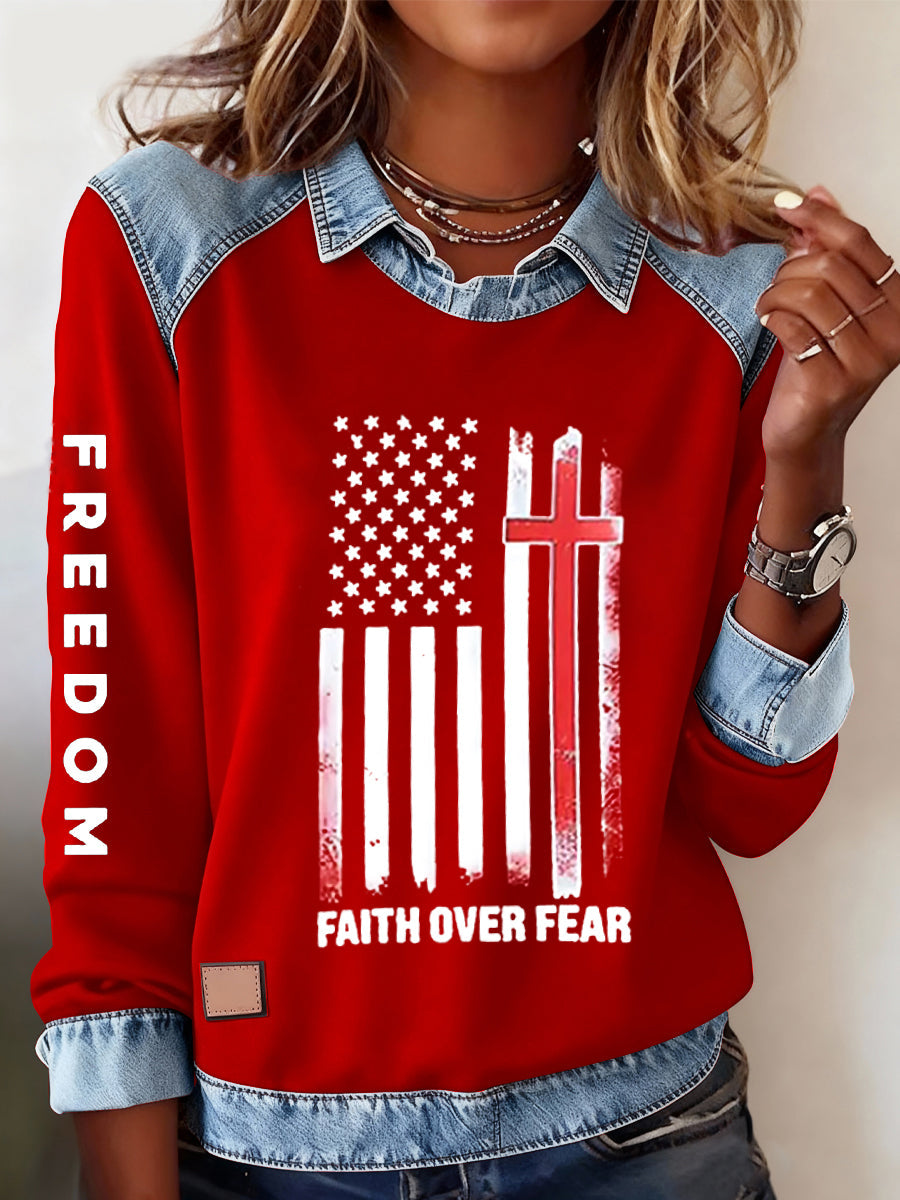 Women's Freedom Is Not Free R.I.P Charlie Kirk Casual Sweatshirt