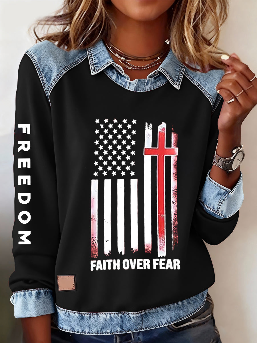 Women's Freedom Is Not Free R.I.P Charlie Kirk Casual Sweatshirt