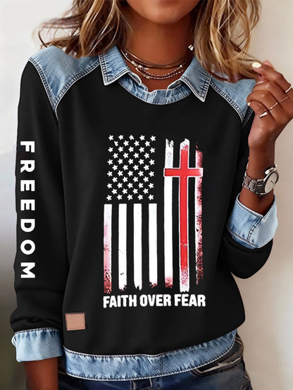 Women's Freedom Is Not Free R.I.P Charlie Kirk Casual Sweatshirt