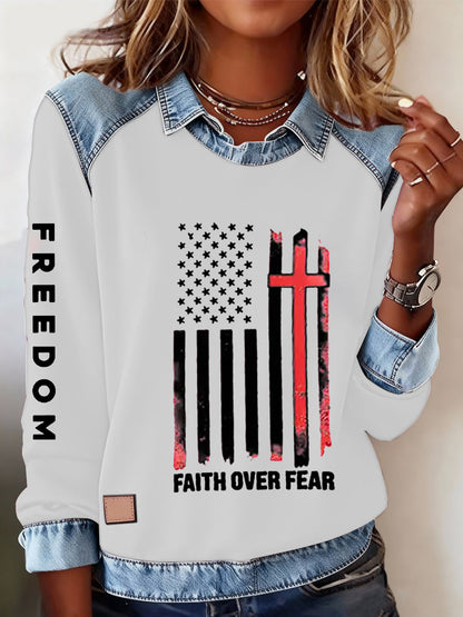 Women's Freedom Is Not Free R.I.P Charlie Kirk Casual Sweatshirt