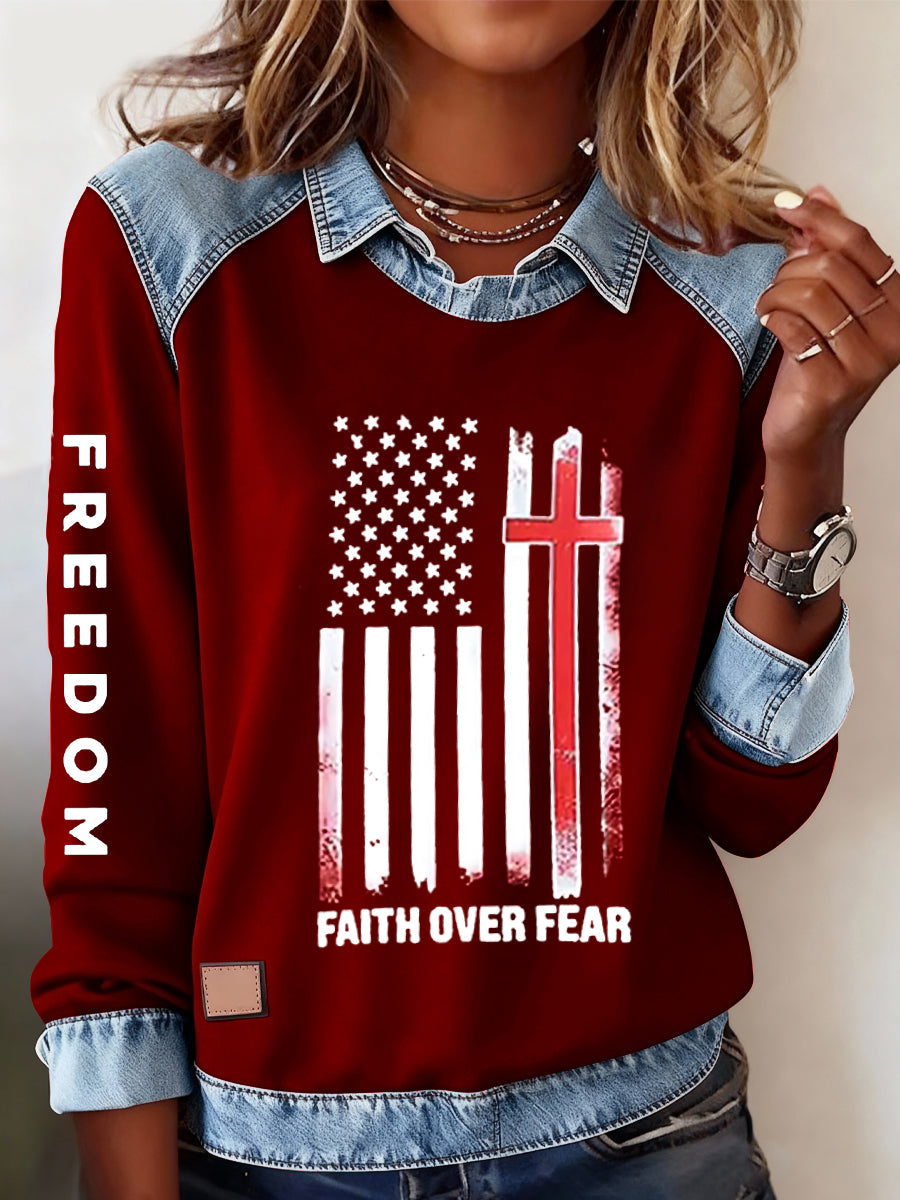 Women's Freedom Is Not Free R.I.P Charlie Kirk Casual Sweatshirt