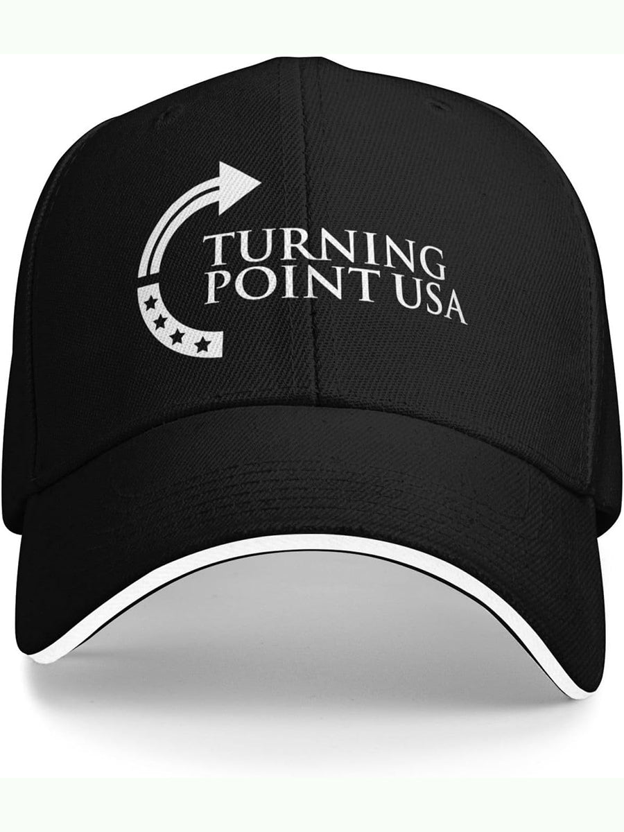Unisex Charlie Kirk Turning Point USA Trump Commemorative Print Hat