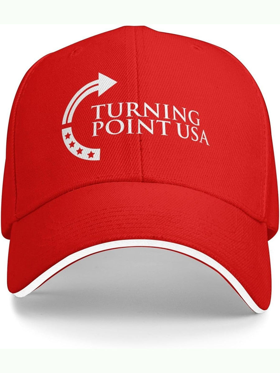 Unisex Charlie Kirk Turning Point USA Trump Commemorative Print Hat