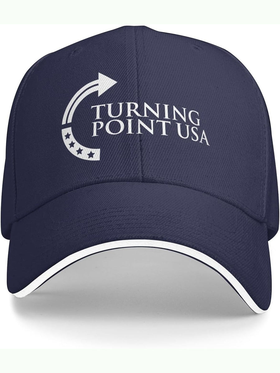 Unisex Charlie Kirk Turning Point USA Trump Commemorative Print Hat