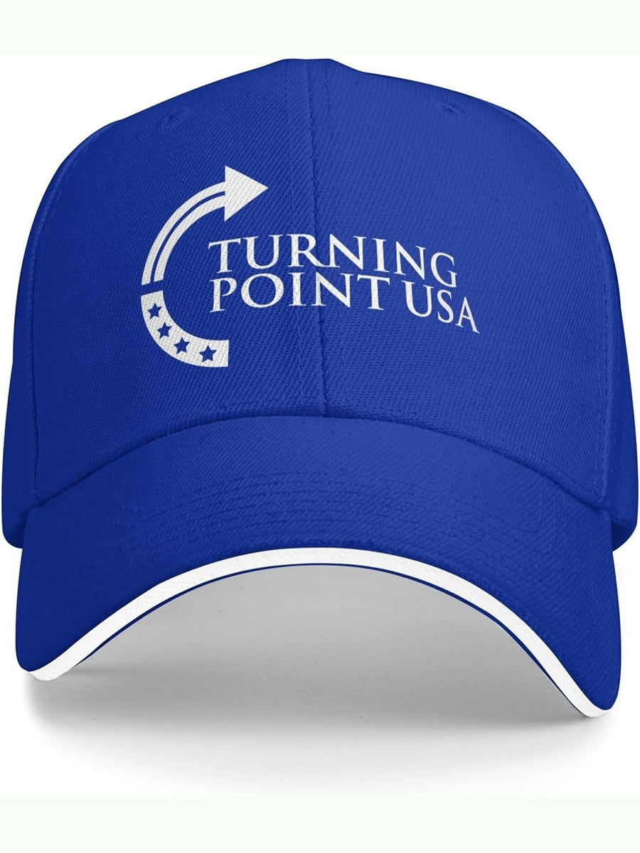 Unisex Charlie Kirk Turning Point USA Trump Commemorative Print Hat