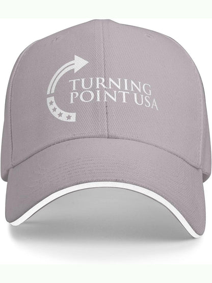 Unisex Charlie Kirk Turning Point USA Trump Commemorative Print Hat