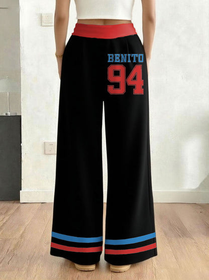 Women's Bunny Football Music Lover Printed Pants