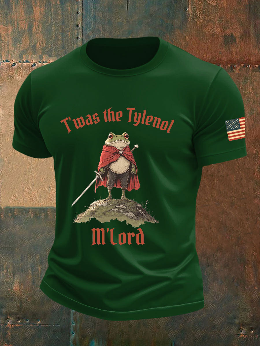 Men's Resist Frog Printed Casual T-shirt