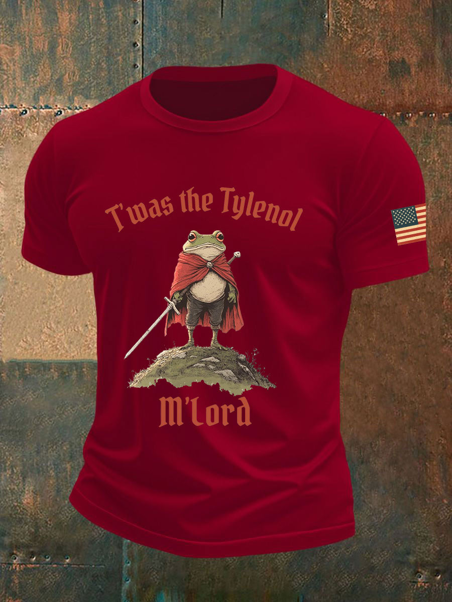 Men's Resist Frog Printed Casual T-shirt