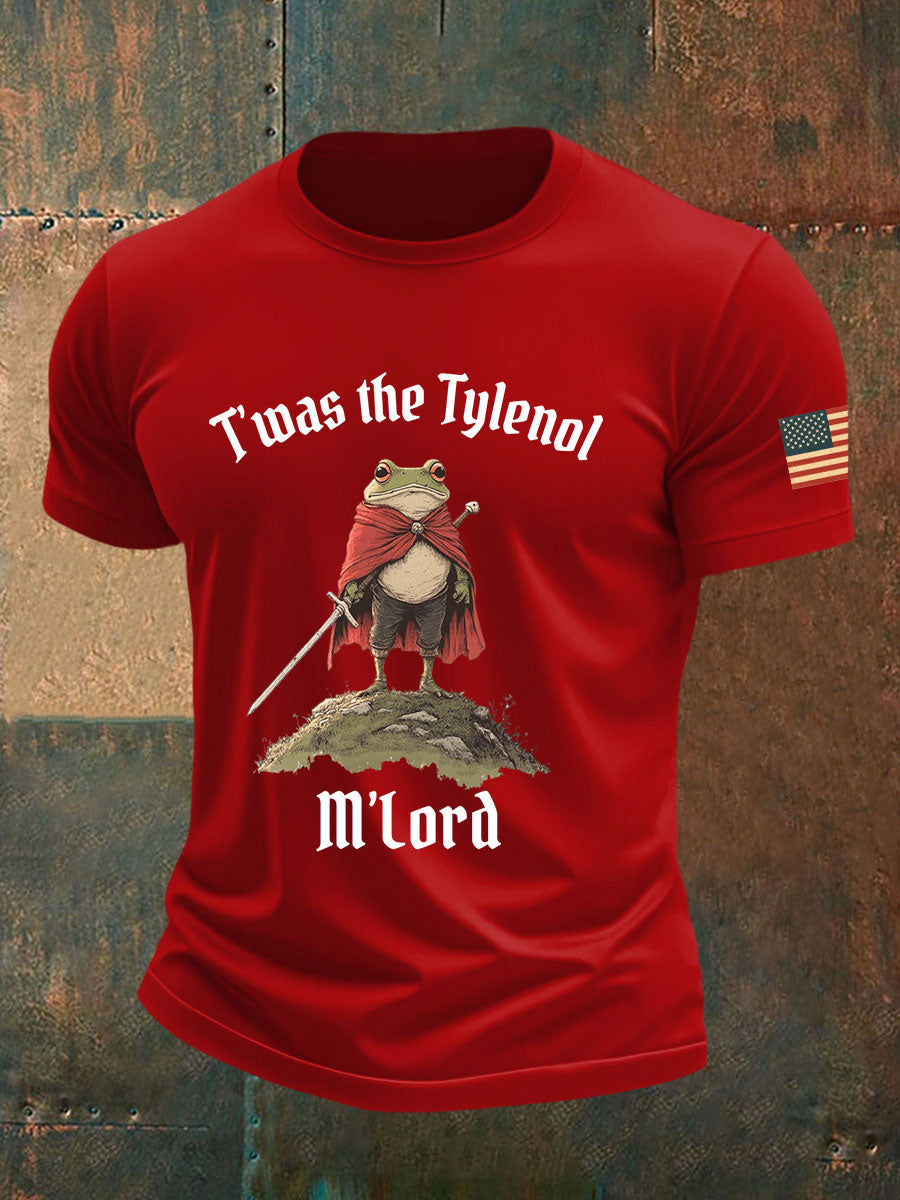 Men's Resist Frog Printed Casual T-shirt