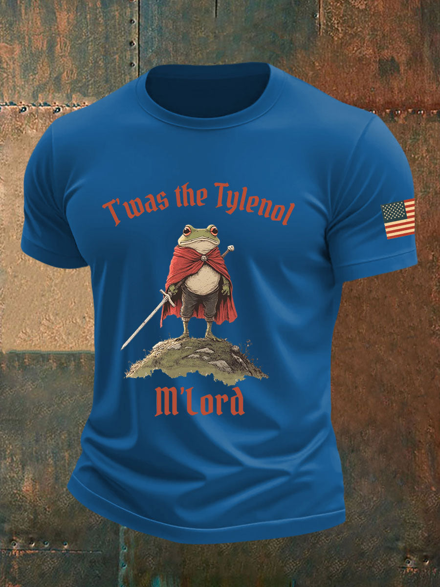 Men's Resist Frog Printed Casual T-shirt