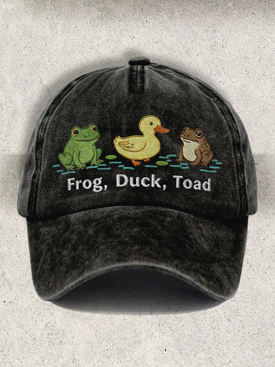 Unisex Resort FDT Polish Frog Print Cap